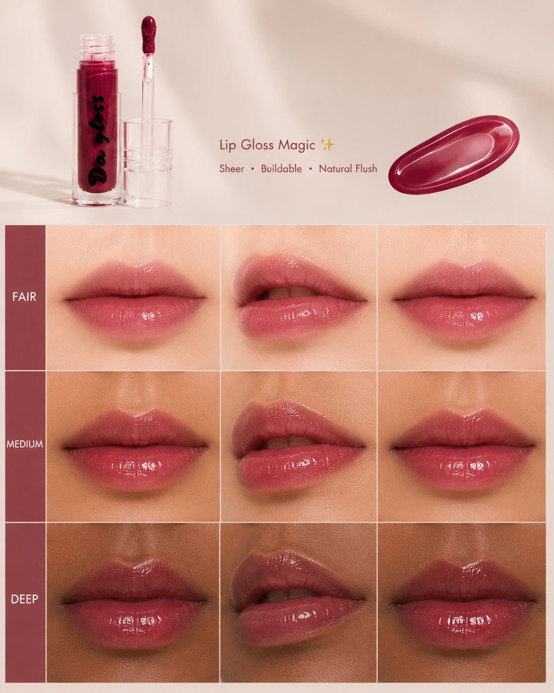 Cherry wine lipgloss