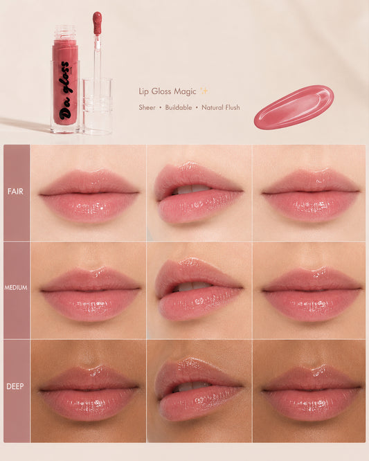 Rosy nude lipgloss